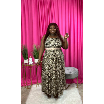 Cheetah-licious Halter Dress